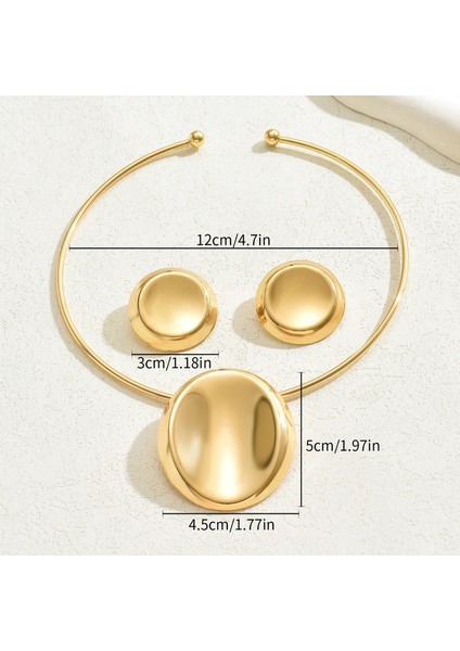 YUANYING-0040 Altın Metal Stil Yüzük Tasarım Takı Seti (Yurt Dışından) modelleri