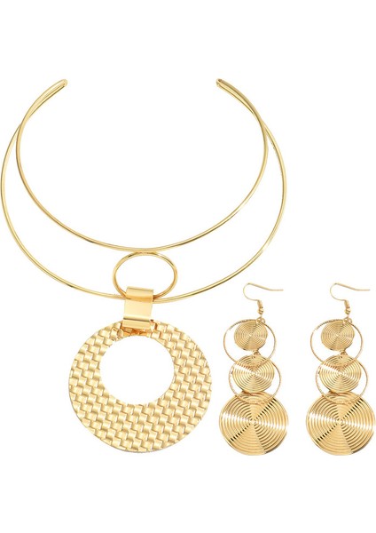 YUANYING-0051 Altın Amerikan Hafif Lüks Takı Seti (Yurt Dışından)