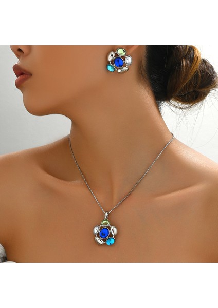 YUANYING-5418-1 Gümüş Kişiselleştirilmiş Yaprak Takı Seti (Yurt Dışından) fiyatları