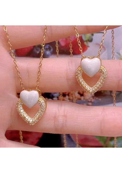 Yeni Titanyum Çelik Premium Niş Tasarım Kolye Duygusu Gelgit Modası Basit Mizaç Rengini Kaybetmez Köprücük Kemiği Zinciri (Yurt Dışından)