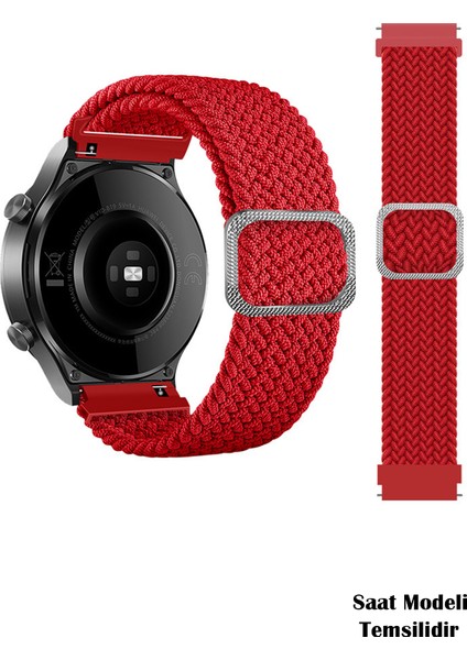 Amazfit Gts / Gts 2 / Gts 2e / Gts 2mini / Gt S3 / Gt S4 Mini Uyumlu Tokalı Örgü Kordon