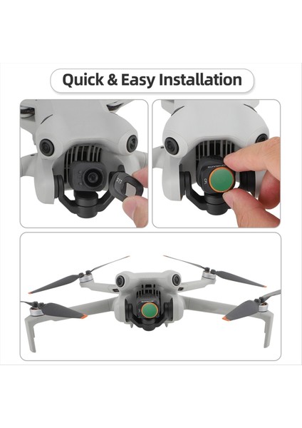 Djı Mini 4 Için Sunnylife 4 Pro Ayarlanabilir Çok Fonksiyonlu Kullanımı Kolay Taşınabilir Drone Filtre Seti, MCUV+CPL+ND32+ND64 (Yurt Dışından) fiyatları