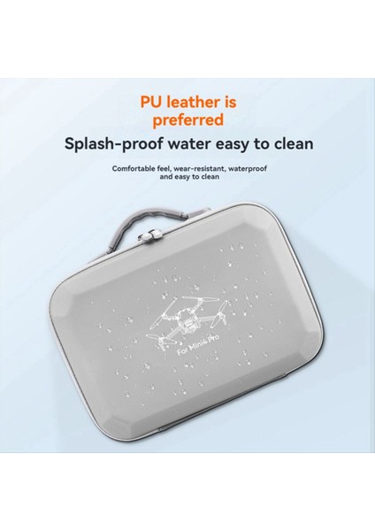 Djı Mini 4 Pro Için Uygun Omuz Torbası Dron Aksesuarlar Çanta Sert Kabuk Taşıma Kutusu Saklama Kutusu Gri (Yurt Dışından)