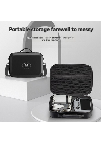 Djı Mini 4 Pro Için Uygun Omuz Torbası Dron Aksesuarlar Çanta Sert Kabuk Taşıma Kutusu Saklama Kutusu Gri (Yurt Dışından) modelleri