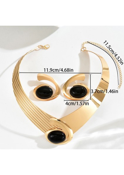 YUANYING-0038 Altın Avrupa ve Amerikan Tarzı Kakma Yapay Taşlı Takı Seti (Yurt Dışından) modelleri