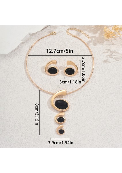 YUANYING-0041 Altın Spiral Takı Seti (Yurt Dışından) modelleri