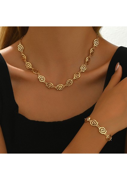 YUANYING-0055 Altın Sembol Tasarım Takı Seti (Yurt Dışından) fiyatları