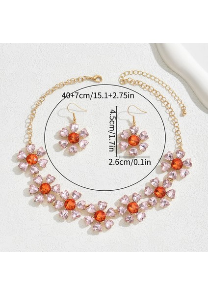 YUANYING-5306 Altın Kakma Zirkon Taşlı Takı Seti (Yurt Dışından) modelleri