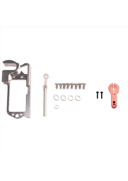 Servo Parabolik Anahtar Cihazı Hava Aracı Atma Cihazı Tarot Dispenser 25T Servo Kolu Uzaktan Kontrolör Arabası Rc ES3001, Gümüş+Kırmızı (Yurt Dışından) modelleri