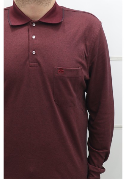 Fistan Store Erkek Düz Klasik Kesim Rahat Kalıp Polo Yaka Tek Cepli Kışlık Ince Sweat fiyatları