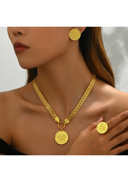 YUANYING-5395 Altın Hayat Ağacı Kolye Takı Seti (Yurt Dışından) fiyatları