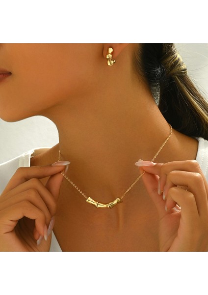 YUANYING-5553 Altın Bambu Takı Seti (Yurt Dışından) fiyatları