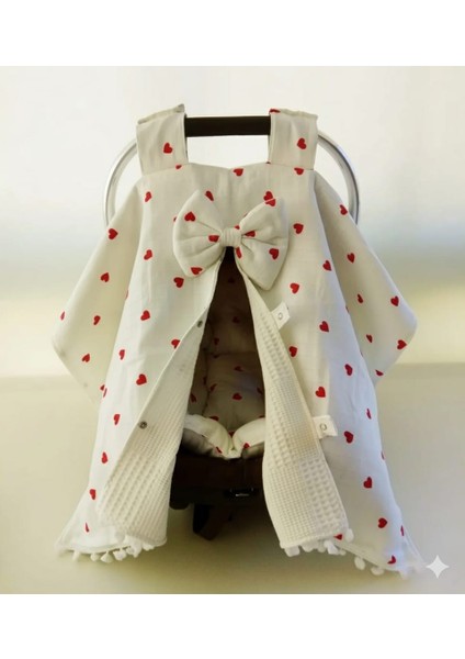 Pamuk Muslin Puset Örtüsü ve Puset Minderi 2 Parça ( Puset Çarşafı Dahil Değildir ) fiyatları