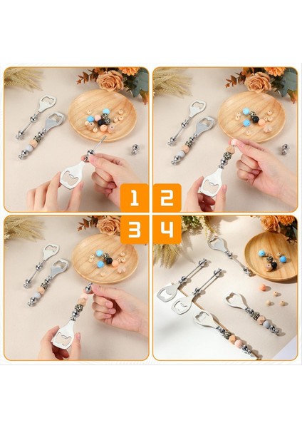 Steellaar Barmen Dıy Boncuklu Şişe Açıcı Için Yeniden Kullanılabilir Boncuklu Şişe Açıcı Dekoratif Boncuk Şarap Açıcı (Yurt Dışından) modelleri