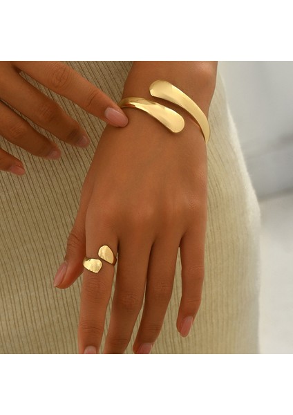 YUANYING-0042 Altın Cilalı Ark Tasarım Takı Seti (Yurt Dışından) fiyatları