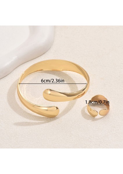 YUANYING-0042 Altın Cilalı Ark Tasarım Takı Seti (Yurt Dışından) modelleri