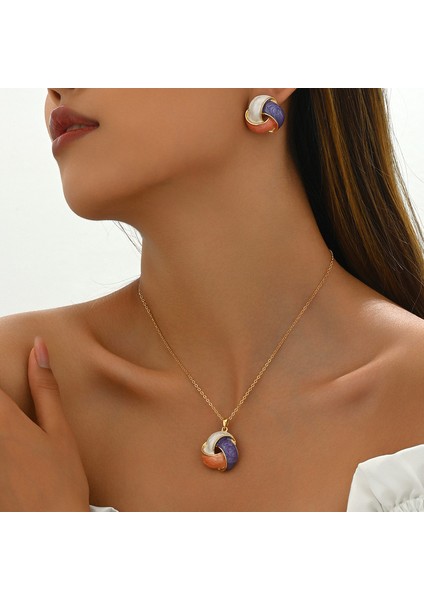 YUANYING-5407-7 Altın Kaplama Kolye Takı Seti (Yurt Dışından) fiyatları