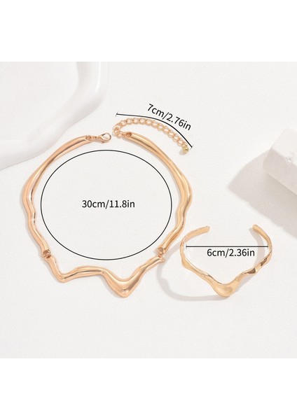 YUANYING-0026 Altın Sıra Dışı Tasarım Takı Seti (Yurt Dışından) fiyatları