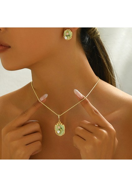 YUANYING-5559 Altın Işlemeli Gül Desenli Takı Seti (Yurt Dışından) fiyatları