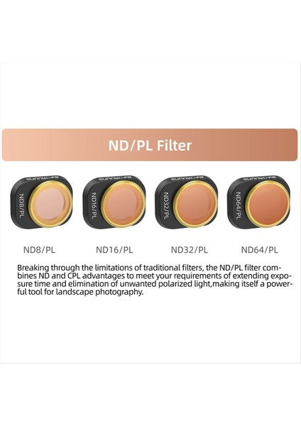 Djı Mini 4 Için Sunnylife 4 Pro Ayarlanabilir Çok Fonksiyonlu Kullanımı Kolay Taşınabilir Drone Filtre Seti, CPL+ND8+ND16 (Yurt Dışından) indirimleri