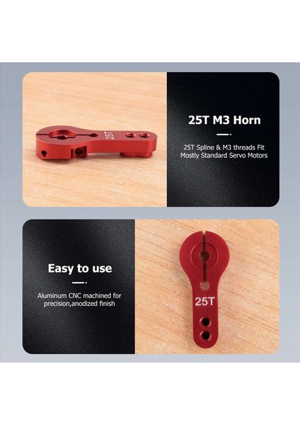 6pcs 25T Alüminyum Servo Boynuz M3 Iplikler Direksiyon Kolu Yüksek Tork Servo Motorlar Parçalar Rc Araba Düzlemi Teknesi (Yurt Dışından) indirimleri