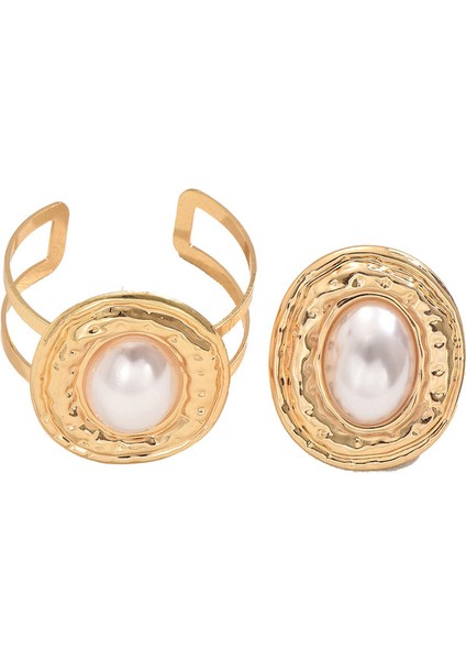 YUANYING-7643 Altın Kişiselleştirilmiş Kakma Takı Seti (Yurt Dışından)