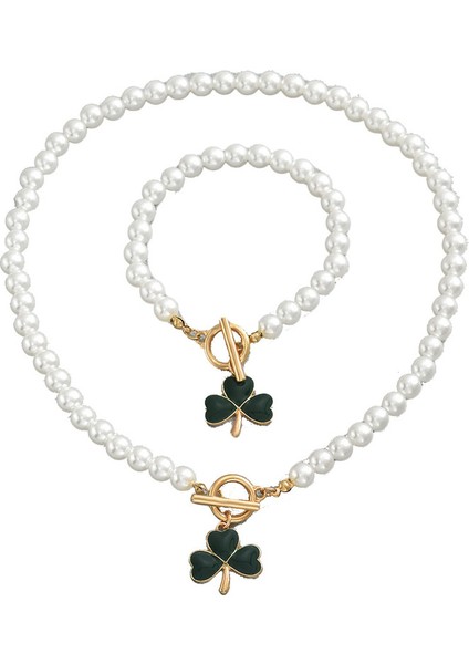 YUANYING-5380 Inci Yonca Tasarımlı Takı Seti (Yurt Dışından)