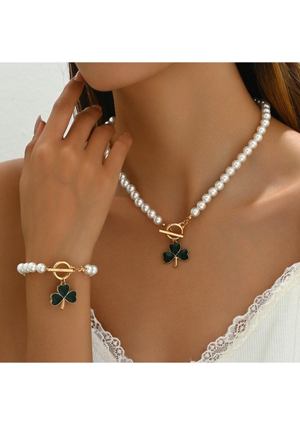 YUANYING-5380 Inci Yonca Tasarımlı Takı Seti (Yurt Dışından) fiyatları