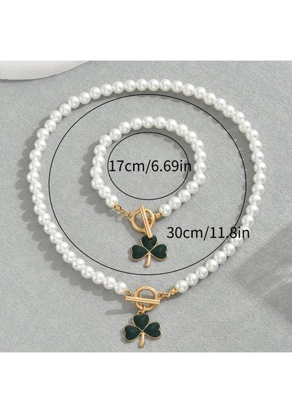 YUANYING-5380 Inci Yonca Tasarımlı Takı Seti (Yurt Dışından) modelleri