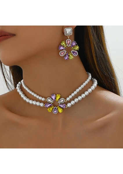 YUANYING-5411 Inci Çiçek Desenli Takı Seti (Yurt Dışından) fiyatları