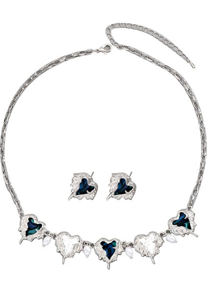 YUANYING-4825 Gümüş Aşk Takı Seti (Yurt Dışından)