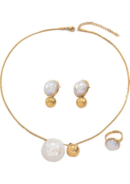 YUANYING-5683-2 Yapay Taşlı Takı Seti (Yurt Dışından)