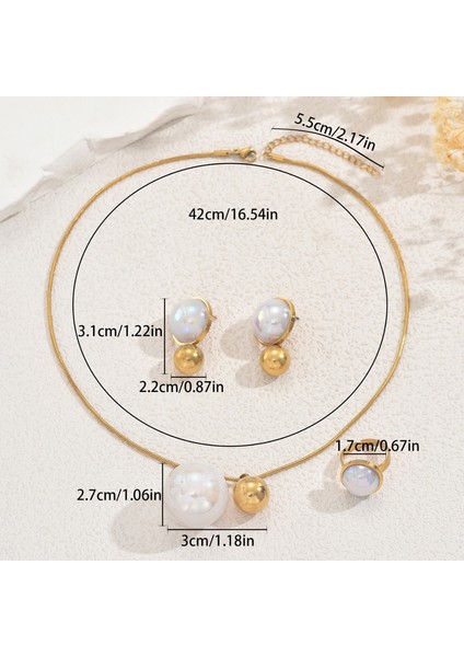 YUANYING-5683-2 Yapay Taşlı Takı Seti (Yurt Dışından) modelleri