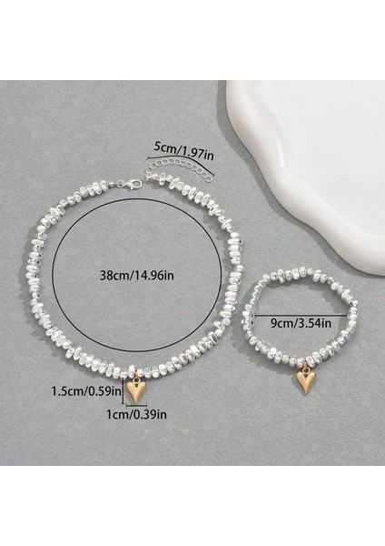 YUANYING-0054 Gümüş Zincir Takı Seti (Yurt Dışından) modelleri