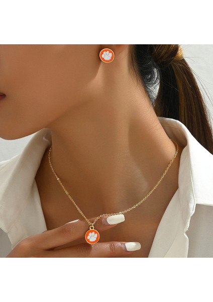 YUANYING-5355 Altın Köpek Patisi Kolye Takı Seti (Yurt Dışından) fiyatları