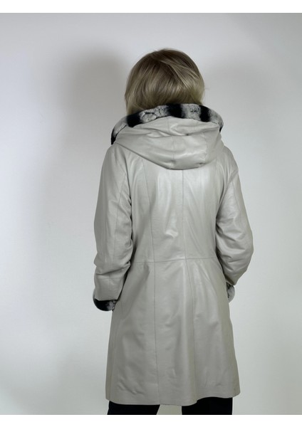 Kadın Çift Taraflı Giyilebilir Hakiki Deri Mont MN35 fırsatları