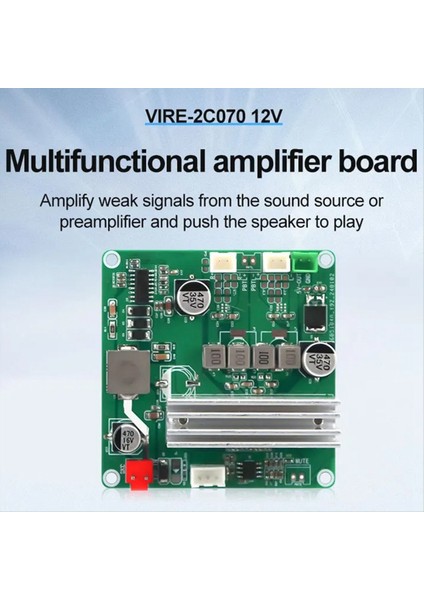 12V Hıfı Dijital Amplifikatör Kartı Stereo TPA3116 70WX2 Çift Kanallı Preamp Güç Sınıfı D Stereo Ses Amplifikatör Modülü (Yurt Dışından) fiyatları