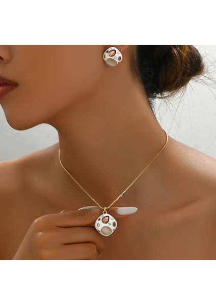 YUANYING-5418-3 Altın Kakmalı Yapay Taş Takı Seti (Yurt Dışından) fiyatları