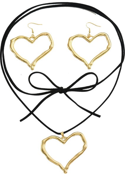 YUANYING-0031 Altın Avrupa ve Amerikan Tarzı Aşk Takı Seti (Yurt Dışından)