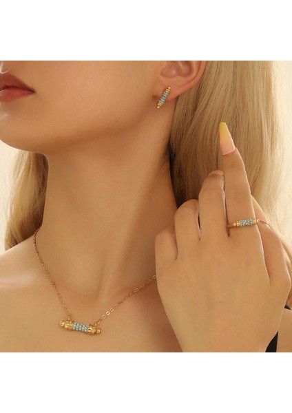 YUANYING-4983 Altın Ince Bel Tasarım Takı Seti (Yurt Dışından) fiyatları