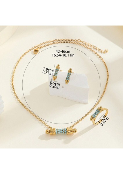 YUANYING-4983 Altın Ince Bel Tasarım Takı Seti (Yurt Dışından) modelleri