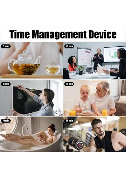 Sessiz ve Alarm Fonksiyonu ile Altıgen Flip Zamanlayıcı - Mutfak Zamanlayıcı Kullanımı Kolay - Zaman Yönetimi Pomodoro Çocuklar Için Beyaz (Yurt Dışından) indirimleri