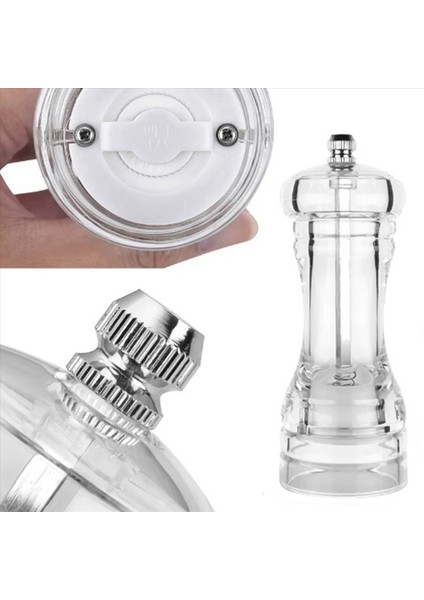 Biber Öğütücü-Akrilik Tuz ve Biber Shakers Seramik Rotor Mutfak Aksesuarları Tarafından Ayarlanabilir Kaba Sağlık L (Yurt Dışından) fırsatları