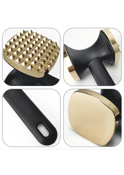 Biftek Hammer Mallet Çift Taraflı Çinko Alaşımlı Et Ihale Meater Maksimize Edi Tadı Eti Çekiç, Gümüş (Yurt Dışından) modelleri