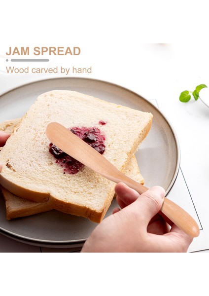 Ahşap Tereyağı Bıçağı Peynir Serpme 6.5 Inç, Reçel Bıçak Tereyağı Kek Bıçağı Maske Bıçağı 6 Adet (Yurt Dışından) fiyatları