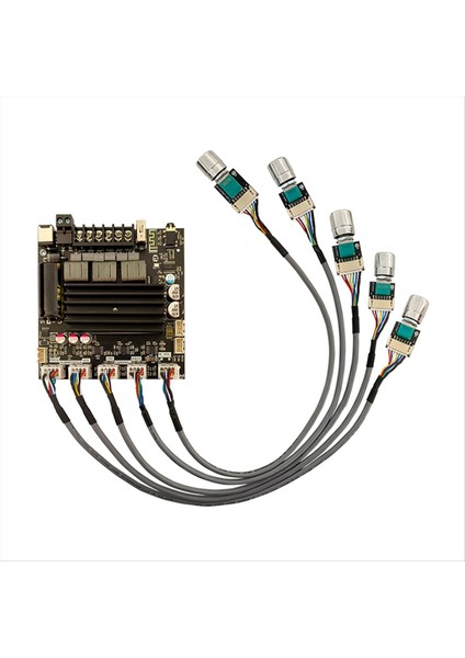 ZK-ST21 Dijital Güç Amplifikatör Kartı 2.1 Kanal 2X100W+200W Subwoofer TPA3221 Bluetooth Amplifikatör Modülü Kurşunlu (Yurt Dışından)