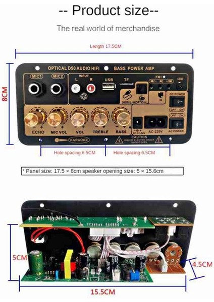 Optik Ses Girişli Bluetooth Dijital Amplifikatör Kartı Karaoke Amplifikatör Ev/araba Subwoofer Amplifikatör Kartı (Ab Fişi) (Yurt Dışından) fırsatları