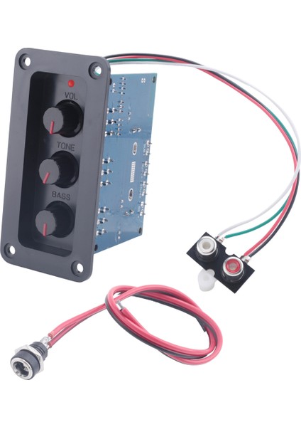 2.1 Kanal Bluetooth 5.0 Ses Amplifikatör Kartı 2X25W+50W Subwoofer Sınıf D Dc Dişi+Aux Kablosu ile Amplifikatör Kartı Kiti (Yurt Dışından)