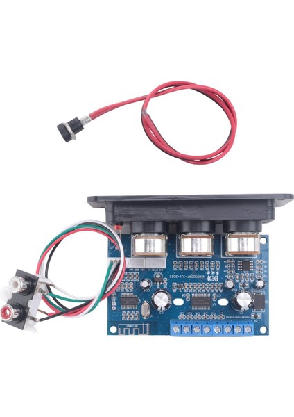 2.1 Kanal Bluetooth 5.0 Ses Amplifikatör Kartı 2X25W+50W Subwoofer Sınıf D Dc Dişi+Aux Kablosu ile Amplifikatör Kartı Kiti (Yurt Dışından) modelleri