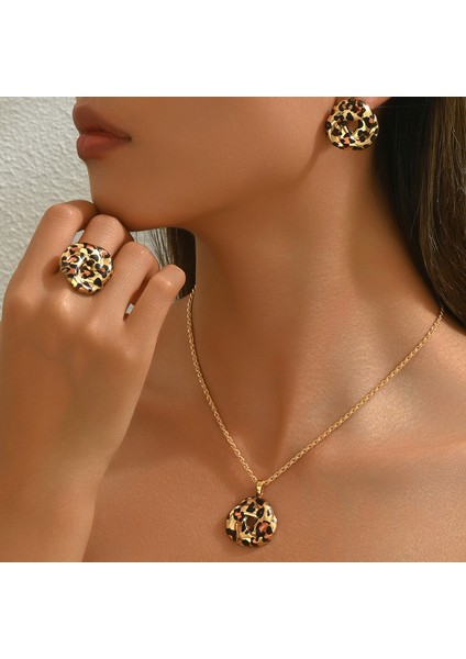 YUANYING-5639 Altın Yüzük Leopar Takı Seti (Yurt Dışından) fiyatları